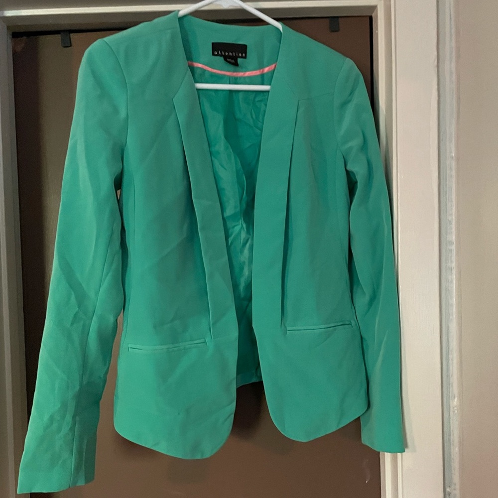 Green blazer jacket